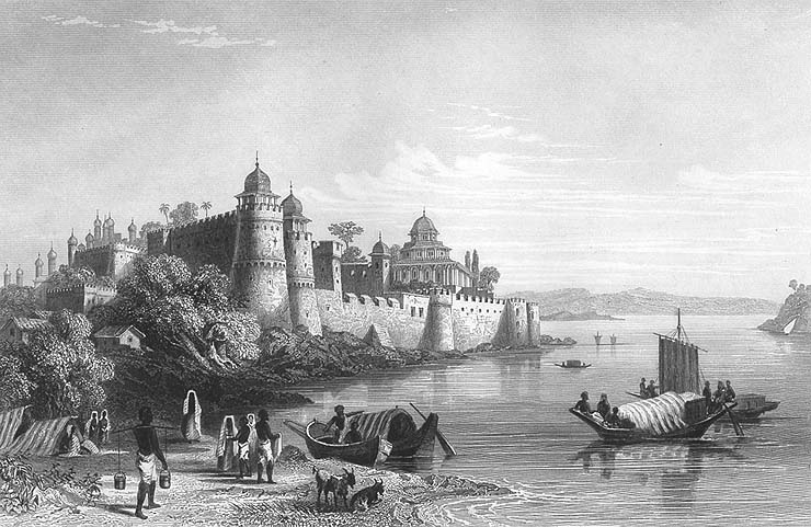 om shanti02 Fort_of_Akbar,_Allahabad,_1850s.jpg