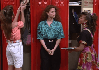 Kelly on "Saved by the Bell" had a really nice bottom. 