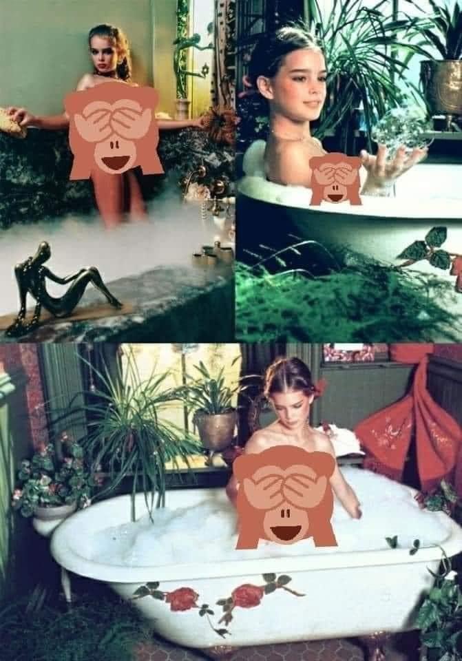 In 1975 Playboy featured a 10 YEAR OLD Brooke Shields posing nude in a bath...